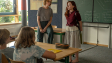 Sabine Bohlmann, Ava Petsch (hinten v.l.n.r.) in "Ein Mädchen namens Willow" (2025)