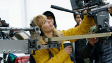 Monika Plura (DOP) am Set von "Mädchen Mädchen" (2025)